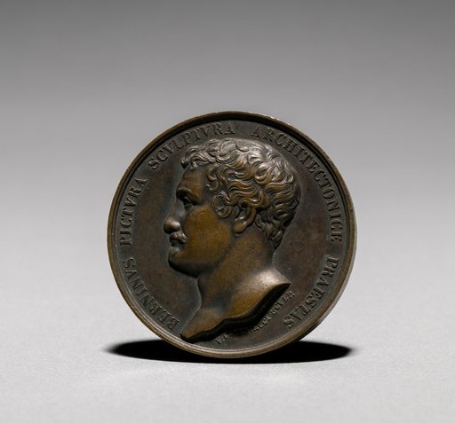 Medal Depicting Gian Lorenzo Bernini (1598-1680) from the Illustrious Men of the Kingdom of the Two Sicilies (obverse)
