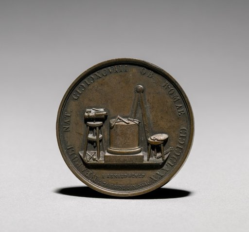 Medal Depicting Gian Lorenzo Bernini (1598-1680) from the Illustrious Men of the Kingdom of the Two Sicilies (reverse)