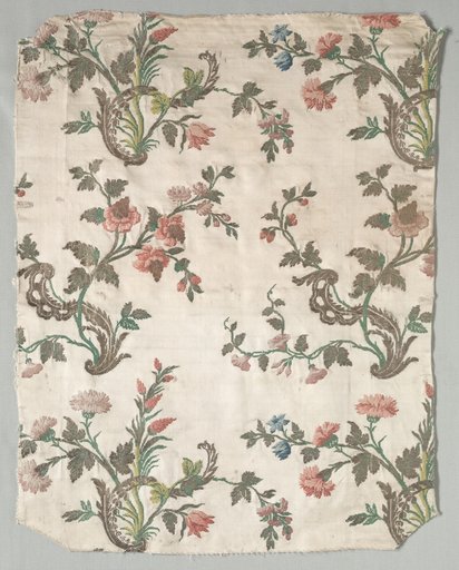 Fragment of Satin Brocade