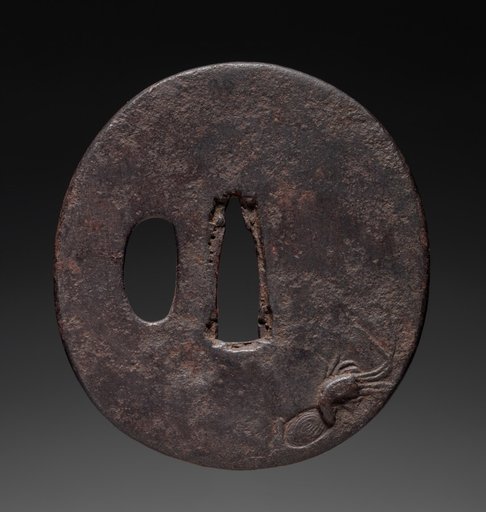 Sword Guard (Tsuba) with Hermit Crab