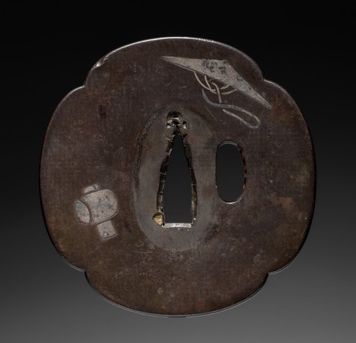 Sword Guard (Tsuba) with Treasure Motifs