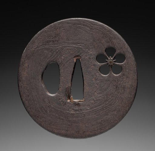 Sword Guard (Tsuba) with Plum