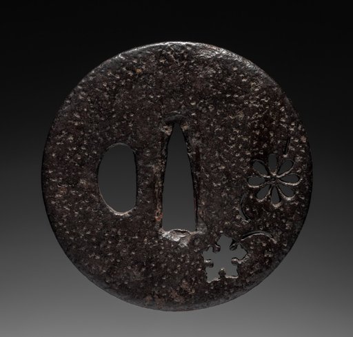 Sword Guard (Tsuba) with Flower