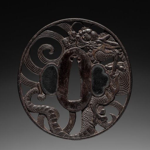 Sword Guard (Tsuba) with Dragon
