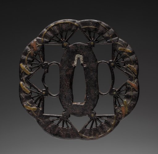 Sword Guard (Tsuba) with Fans