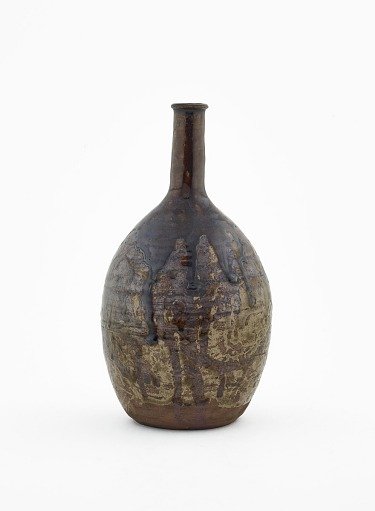 Shidoro ware sake bottle