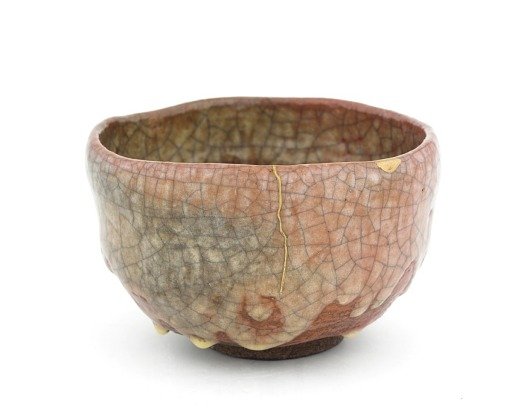 Korakuen ware tea bowl