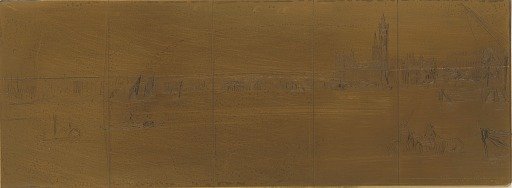 Etching plate: Old Westminster Bridge
