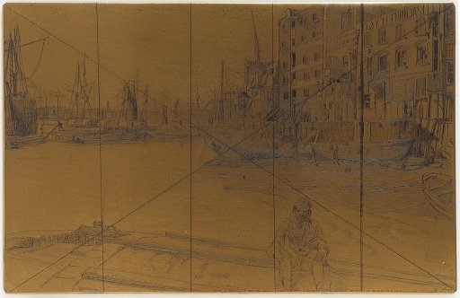 Etching plate: Eagle Wharf (Tyzac Whiteley and Co.)