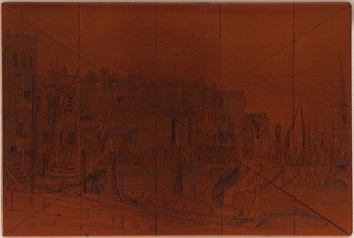 Etching plate: Thames Police