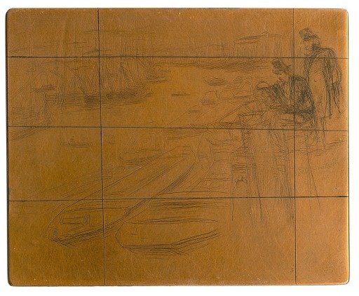 Etching plate: The Little Pool