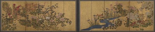 Flowers and a brook