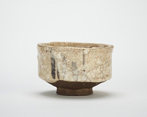Tea bowl in Decorated Shino style