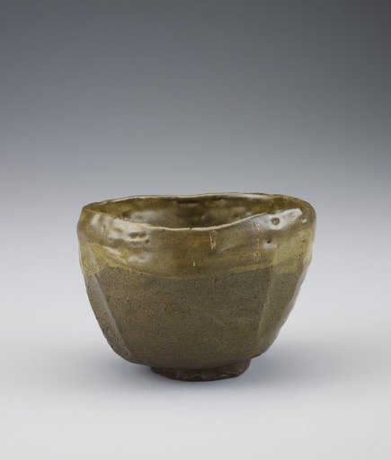 Hand-formed tea bowl, possibly Kyushu-related ware