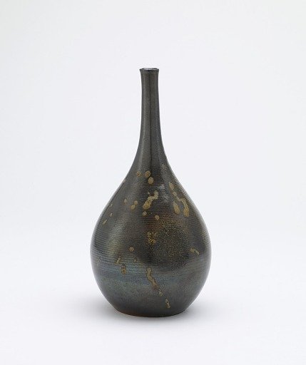 Sake bottle, Bizen ware, Imbe type