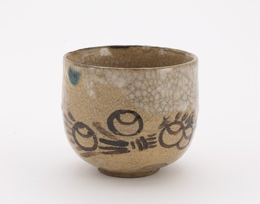Tea bowl in Oribe style