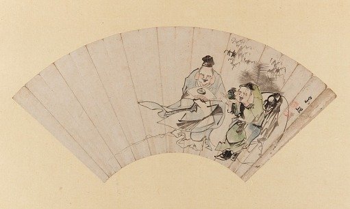 Daikoku and Ebisu as New Year's performers