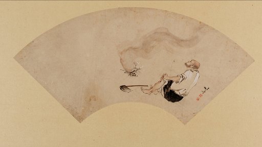 Buddhist allegory of a priest burning cherry branches