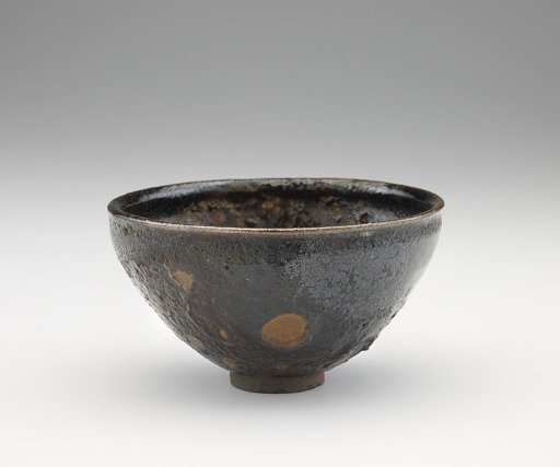 Tenmoku tea bowl, possibly Agano ware