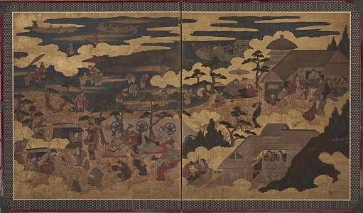 A festival at the Sumiyoshi Shrine