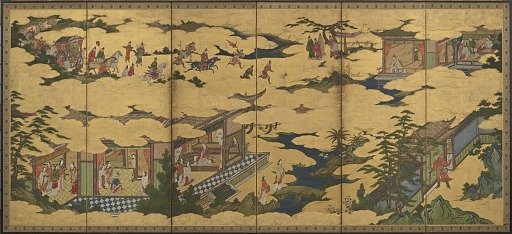 Scenes from the life of the Ming Huang Emperor and Yang Guifei (one of a pair with F1901.21)