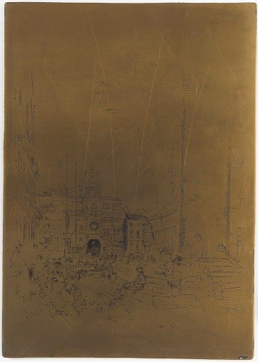 Cancelled Printing Plate for <em>The Piazzetta</em>