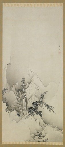Winter landscape: a ravine