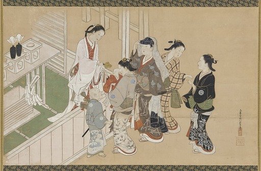 Infant's first visit to a Shinto shrine