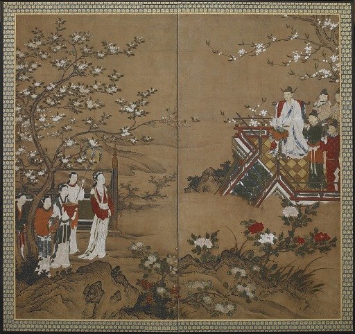 The Chinese emperor Ming Huang and Yang Kuei-fei