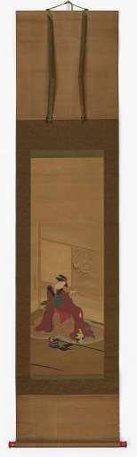 Interior: a girl and a kitten