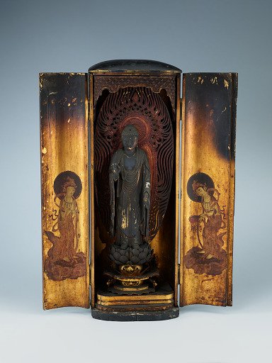 Amitabha (Amida), contained within a closed shrine