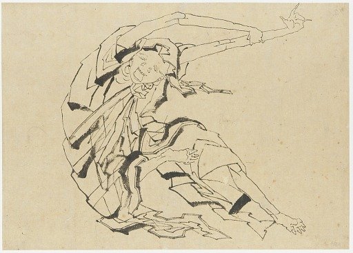 Long-armed man stretching