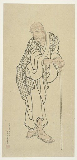 Hokusai as an old man