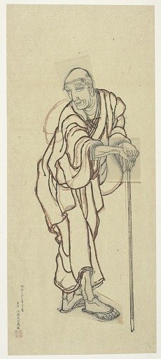 Sketch for a woodblock print