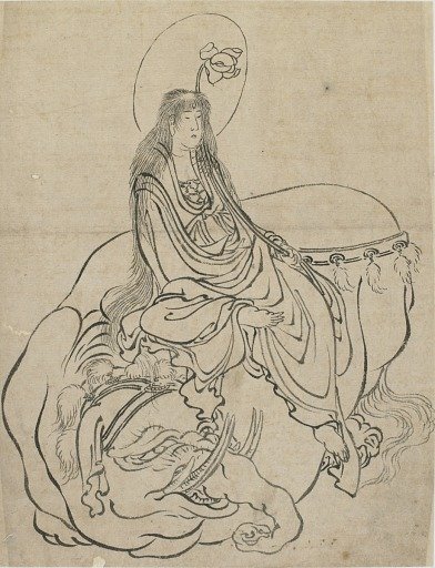 Fugen Bosatsu seated on an elephant