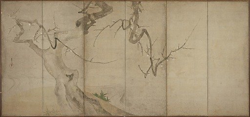 A budding plum tree