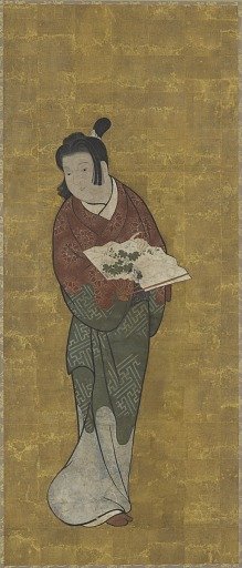 A boy with a fan