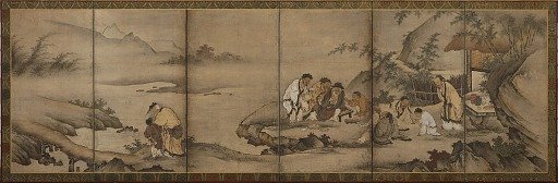Landscape: the Seven Sages of the Bamboo Grove