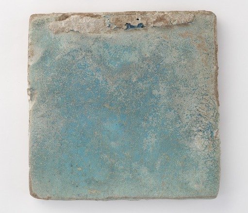 Square tile with slag attachments