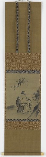 Two Chinese sages standing under a tree