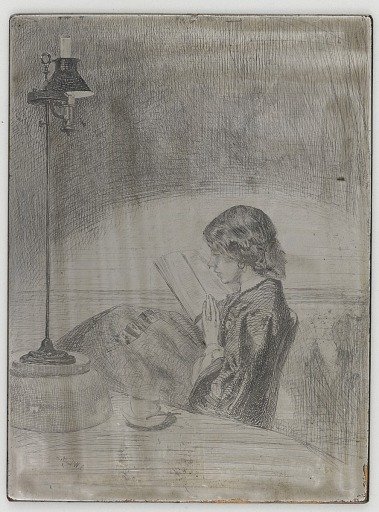 Reading by Lamplight