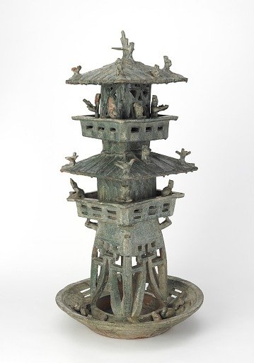 Tomb model of a watch tower