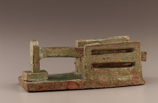 Tomb model of a foot-powered mill