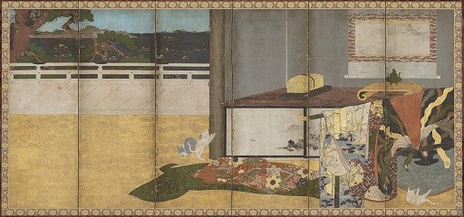Whose Sleeves? 誰が袖屏風 (右隻）