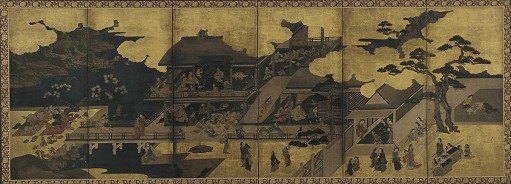 Scene of a party in a brothel