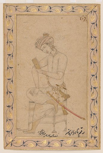 Seated youth