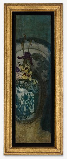 The Blue Girl (fragment): Purple and Blue