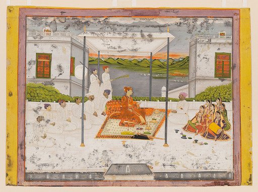 A prince holding an audience