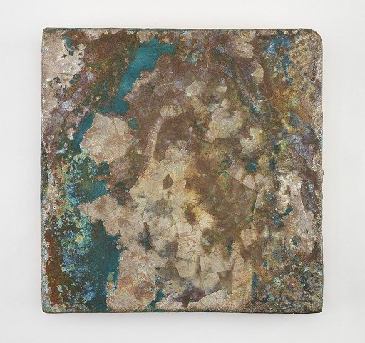 Tile, large, square. Restored at one corner and center of one edge