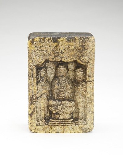 Seated Buddha with bodhisattvas (obverse); Seated Buddha and Prabhutaratna (reverse)